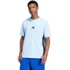 Vyrų „adidas“ marškinėliai „Essentials 3 Stripes“, mėlyni, JE6397