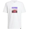Vyrų adidas „Summer Heat“ grafinio dizaino marškinėliai balti JZ7545