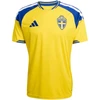 Vyrų adidas Švedijos 26 namų aprangos marškinėliai, geltonos ir mėlynos spalvos JM5814