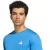 Vyrų adidas treniruočių pagrindiniai mėlyni T-marškinėliai KD5471