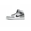 Vyrų Air Jordan 1 Mid Light Smoke Pilkas batai - 554724-092