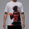 Vyrų Air Jordan Sportiniai Dri-FIT Grafiniai Marškinėliai Balti - HQ8966-100
