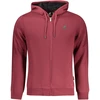 VYRŲ RAUDONA ZIP-UP PULOVERIS GRAND Raudonas