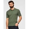 Vyrų slim fit polo marškinėliai, alyvuogių žali
