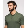 Vyrų slim fit polo marškinėliai, alyvuogių žali