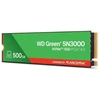Ausinės WD Žalias SN3000 500 GB M.2 NVMe WDS500G4G0E SSD