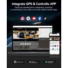 WOLFBOX automobilinė vaizdo registratorius 3 kamerų 4K+1080P+1080P su Wi-Fi, GPS ir 64 GB kortele i17