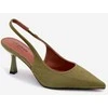 Women's High Heel Sandals Žalias Faux Suede Saria