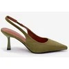 Women's High Heel Sandals Žalias Faux Suede Saria