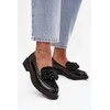 Women's Patent Leather Moccasins S.Barski HY52-369B Juodas
