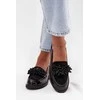Women's Patent Leather Moccasins S.Barski HY52-369B Juodas