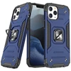 Wozinsky Armor dėklas su stovu ir žiedu, tvirtas, atsparus smūgiams, skirtas iPhone 13 mini, mėlynas