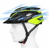 Wozinsky MTB dviračio šalmas su nuimamu skydeliu ir galiniu USB žibintu, Dydis M - Juoda ir geltona