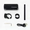 Wozinsky Priekinis dviračio žibintas + USB-C laidas (3000 lm) - Juodas