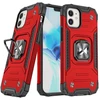 Wozinsky „Ring Armor iPhone 14“ šarvuotas magnetinis laikiklio žiedas dėklas telefonui raudonos spalvos