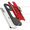 Wozinsky „Ring Armor iPhone 14“ šarvuotas magnetinis laikiklio žiedas dėklas telefonui raudonos spalvos