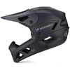 Wozinsky Viso veido dviračio šalmas su nuimamu vizieriu 57-59 cm - Juodas