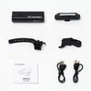 Wozinsky WSBLB2 Priekinis (400 lm) ir Galinis USB-C Dviračio Žibintų Rinkinys - Juodas