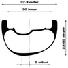 WTB Ratas CZR i30x29" priekinis 110x15 28 6 varžtai