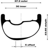 WTB Ratas CZR i30x29" priekinis 110x15 28 6 varžtai