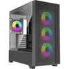 Xilence Flux X916.ARGB, Tower-case - juodas, Tempered Glass