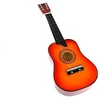 Lean Toys Klasikinė medinė gitara Raudona atrodo kaip tikra