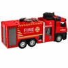 Lean Toys Žaislinis gaisrinis automobilis su vandens purškimo funkcija ir šviesos bei garso efektais, 35,5 × 15 × 9,5 cm