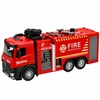 Lean Toys Žaislinis gaisrinis automobilis su vandens purškimo funkcija ir šviesos bei garso efektais, 35,5 × 15 × 9,5 cm