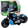 Lean Toys Žaislinis motociklas su šviesomis ir garsais, mėlynas, 22.5 cm