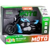 Lean Toys Žaislinis motociklas su šviesomis ir garsais, mėlynas, 22.5 cm