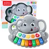 Lean Toys Interaktyvus pilkas drambliuko pianinas