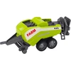 Lean Toys Raudonas traktorius su krautuvu ir presu
