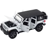 Lean Toys Bekelės Automobilis su Kemperiu Baltas 1:32 – Metalinis Modelis su Šviesomis ir Garsais