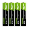 Žalias CELL baterijos 4 x AAA R3 800mAh