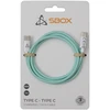 Sbox Žalias pintas USB-C–USB-C kabelis, 1 m