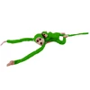 Lean Toys Žaislinė beždžionėlė su mažyliu, 90 cm, žalia