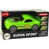 Lean Toys Žalias sportinis automobilis su garsais ir šviesomis