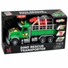 Lean Toys Žaislinis dinozaurų transporteris su šviesos ir garso efektais, žalias, 36 × 16,5 × 11,5 cm