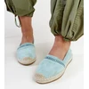 Žalios espadrilės su cirkonais Abia