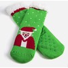 Žalios šilti kojinės su Santa Challa
