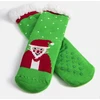 Žalios šilti kojinės su Santa Challa