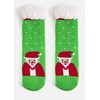 Žalios šilti kojinės su Santa Challa