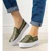 Žalios spalvos Slip On Irving sportbačiai