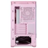 Zalman P30 V2 mATX mini tower kompiuterio korpusas, 3 x 120 mm ARGB, rožinis