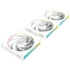 Zalman ZM-DF120R 120 mm apverčiamas Daisy Chain korpuso ventiliatorius, baltas