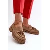 Zazoo 3469 Suede moteriški auliniai bateliai su kutais Smėlio spalvos