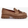 Zazoo 3469 Suede moteriški auliniai bateliai su kutais Smėlio spalvos
