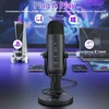 ZealSound USB kondensatorinis mikrofonas su Plug&Play, garsumo valdymu, ASMR įrašams ir podcast K66
