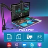 ZealSound USB kondensatorinis mikrofonas su stovu, triukšmo mažinimu, 3.5 mm monitoringas, K66S