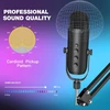 ZealSound USB kondensatorinis mikrofonas su stovu, triukšmo mažinimu, 3.5 mm monitoringas, K66S